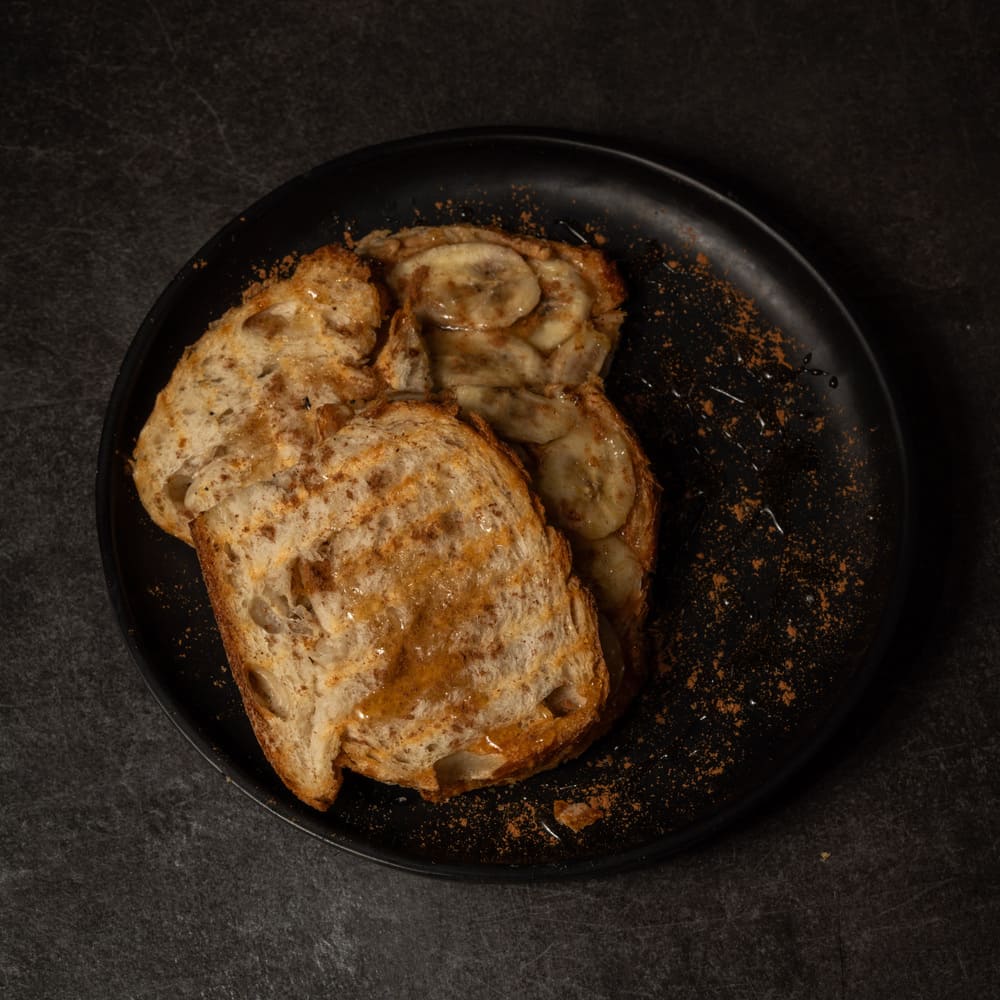 تست کره بادام زمینی موز و عسل